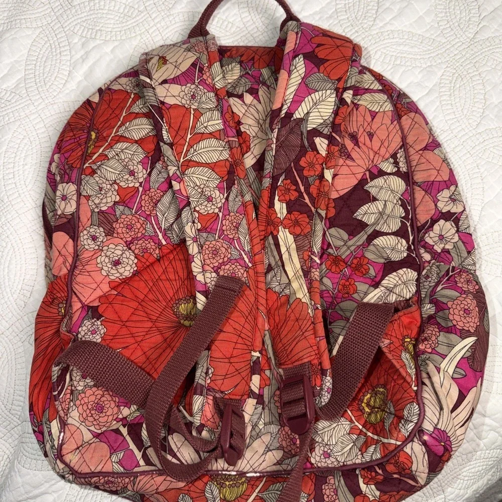 Vera Bradley Bohemian Blooms Keep Charged Tech Backpack Quilted Floral Bag